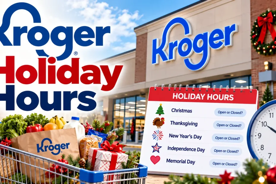 Kroger store holiday hours