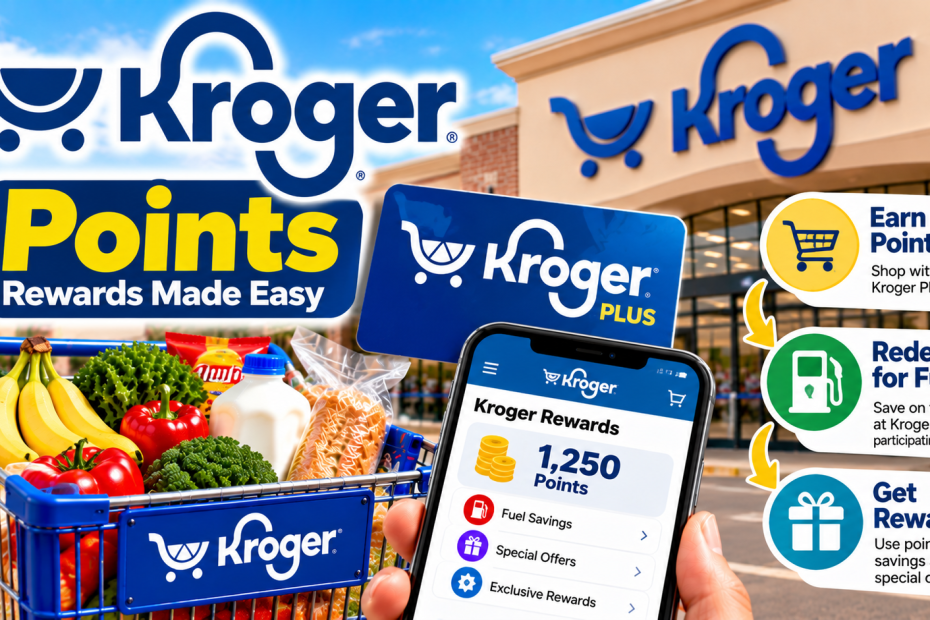 Survey rewards as kroger points for customers